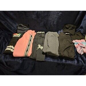Lot Of  9- Girls Size 7-8 Pants Leggings Joggers Sweats Jeans Athletic Comfy